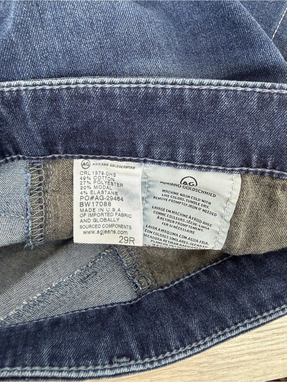 AG Adriano Goldschmied The Farrah Skinny Jeans Size 29R - Picture 8 of 12
